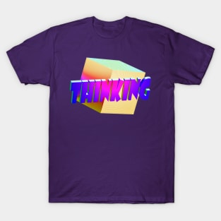 Thinking Outside the Box Pun Colorful 3 T-Shirt